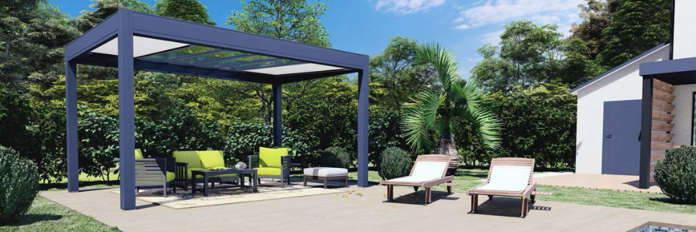 Pergola traditionnelle en aluminium à Épernay (51) - JOBERTY